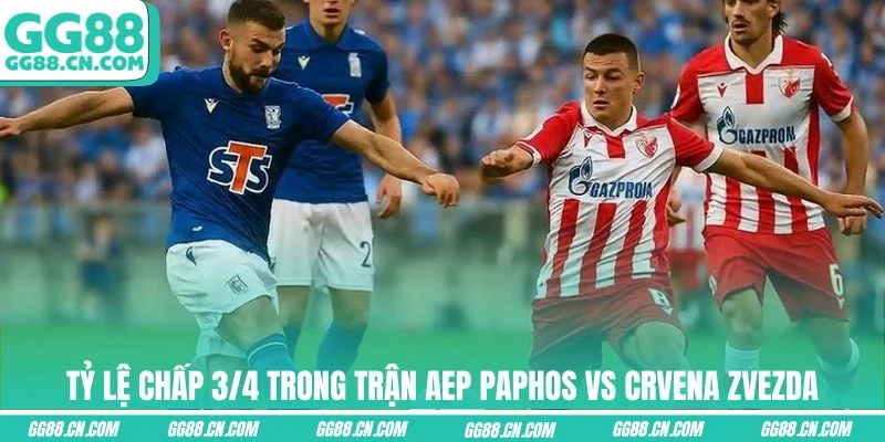 Tỷ lệ chấp 3/4 trong trận AEP Paphos vs Crvena Zvezda Tỷ lệ chấp 3/4 trong trận AEP Paphos vs Crvena Zvezda
